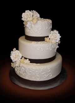 Tort elegant floral